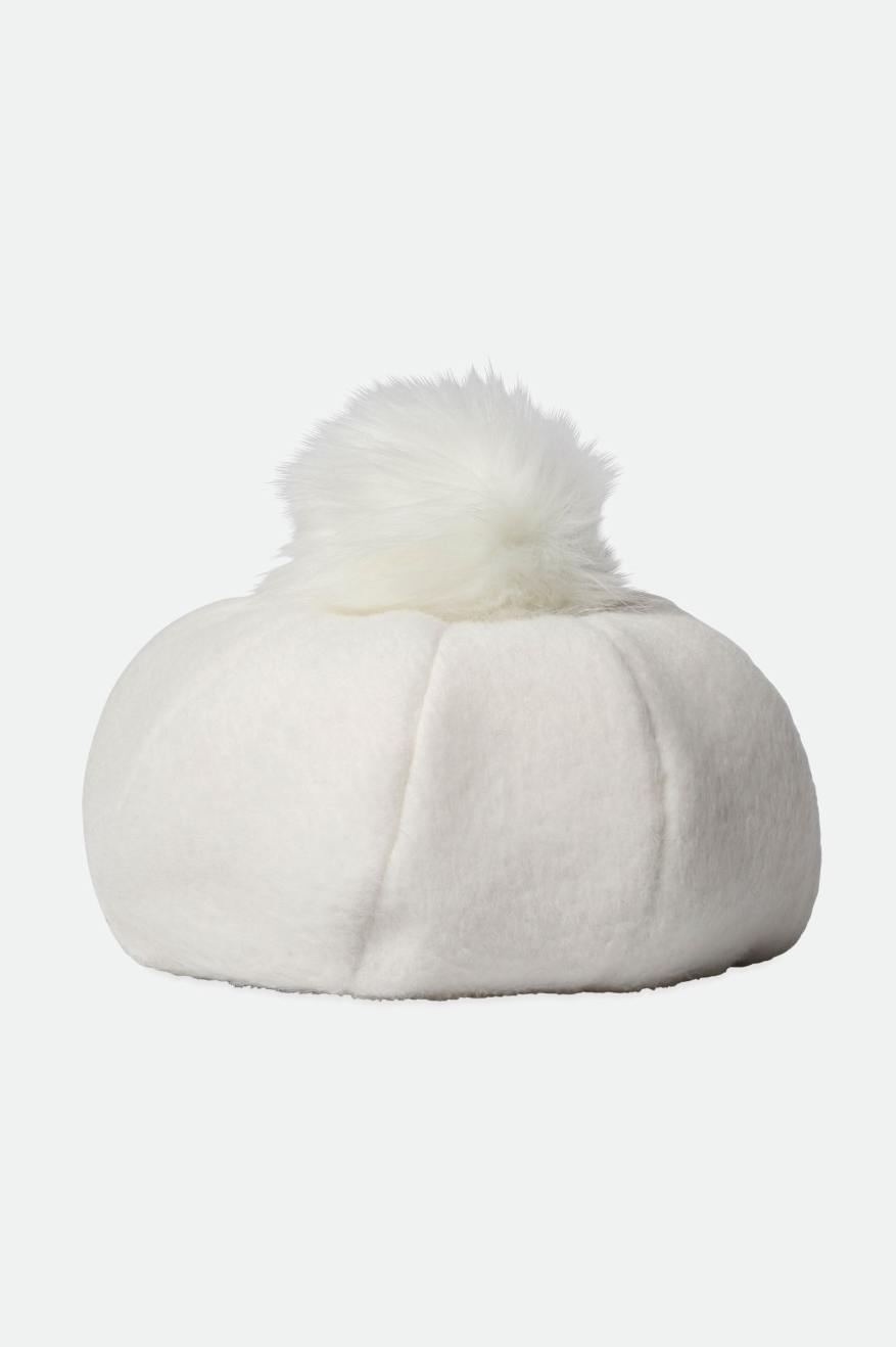 Brixton Natalie Oversized Pom Beret Klobuky Damske Biele | 503471LAU