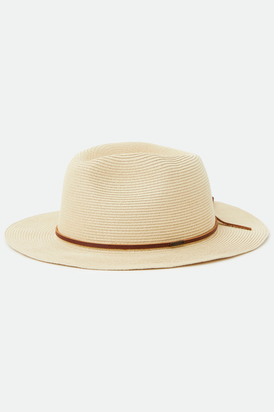 Brixton Wesley Straw Packable Fedoras Panske Hnede | 630985UBW