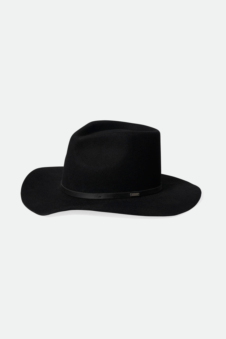 Brixton Whiskey River Cowboy Hat Klobuky Damske Čierne | 407238TEL