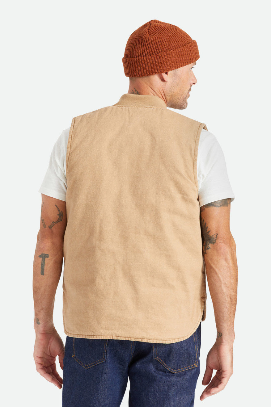 Brixton Abraham Reversible Vest Bundy Panske Béžové | 025914LWU