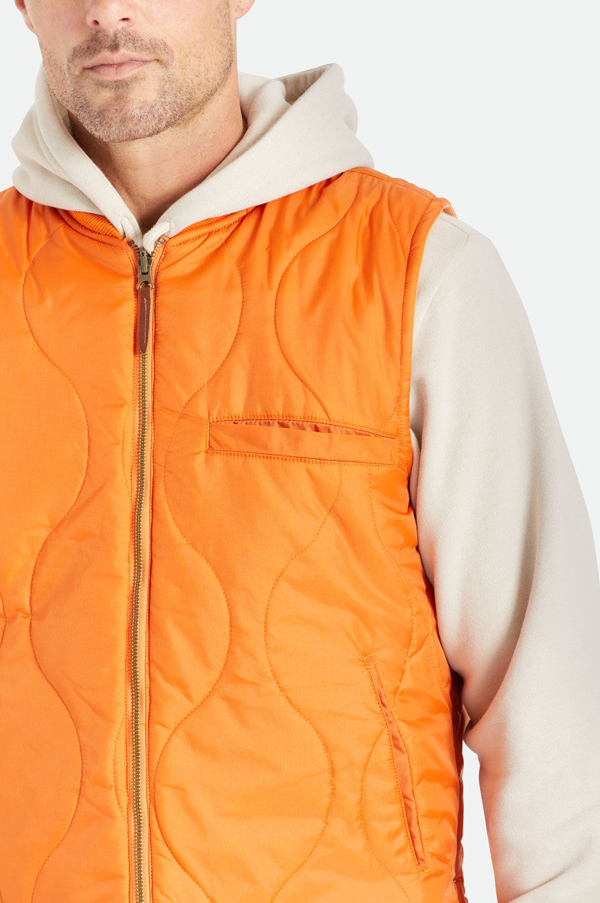 Brixton Abraham Reversible Vest Bundy Panske Oranžové | 312950BLM