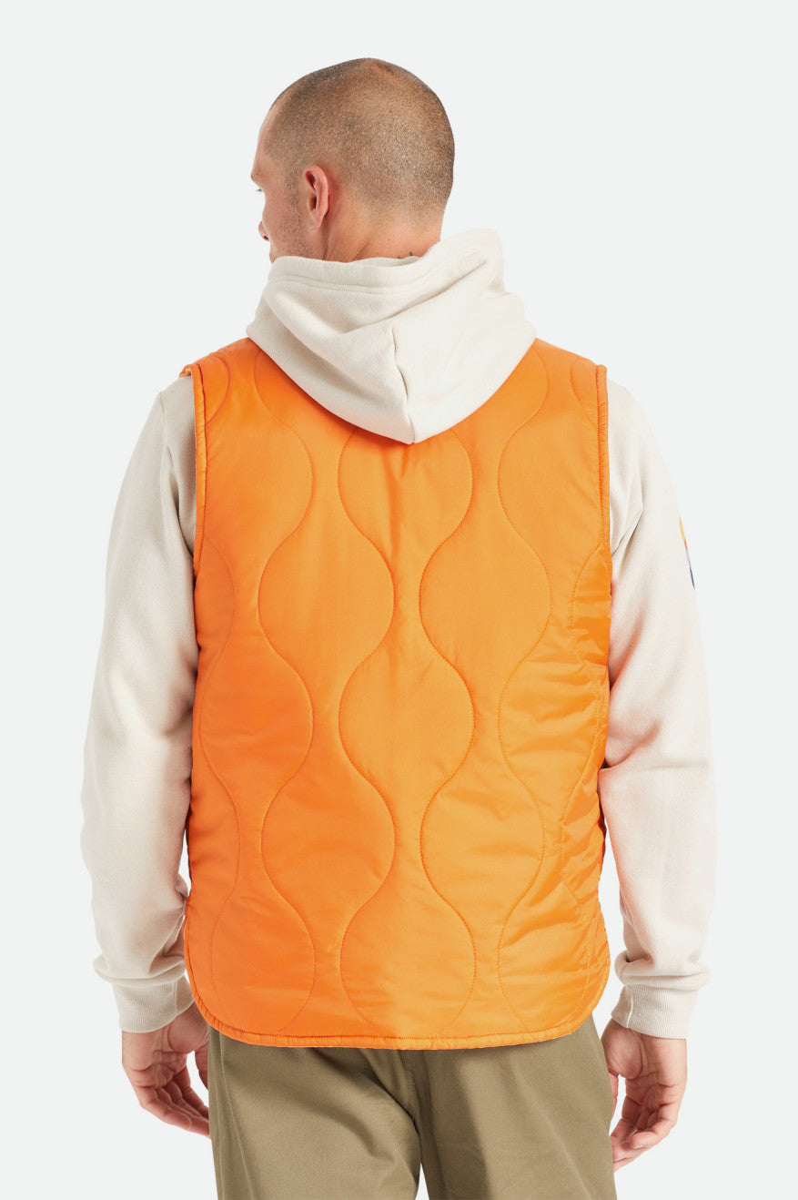 Brixton Abraham Reversible Vest Bundy Panske Oranžové | 312950BLM