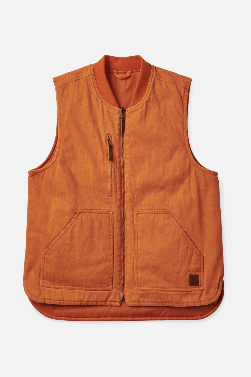 Brixton Abraham Reversible Vest Bundy Panske Oranžové | 312950BLM