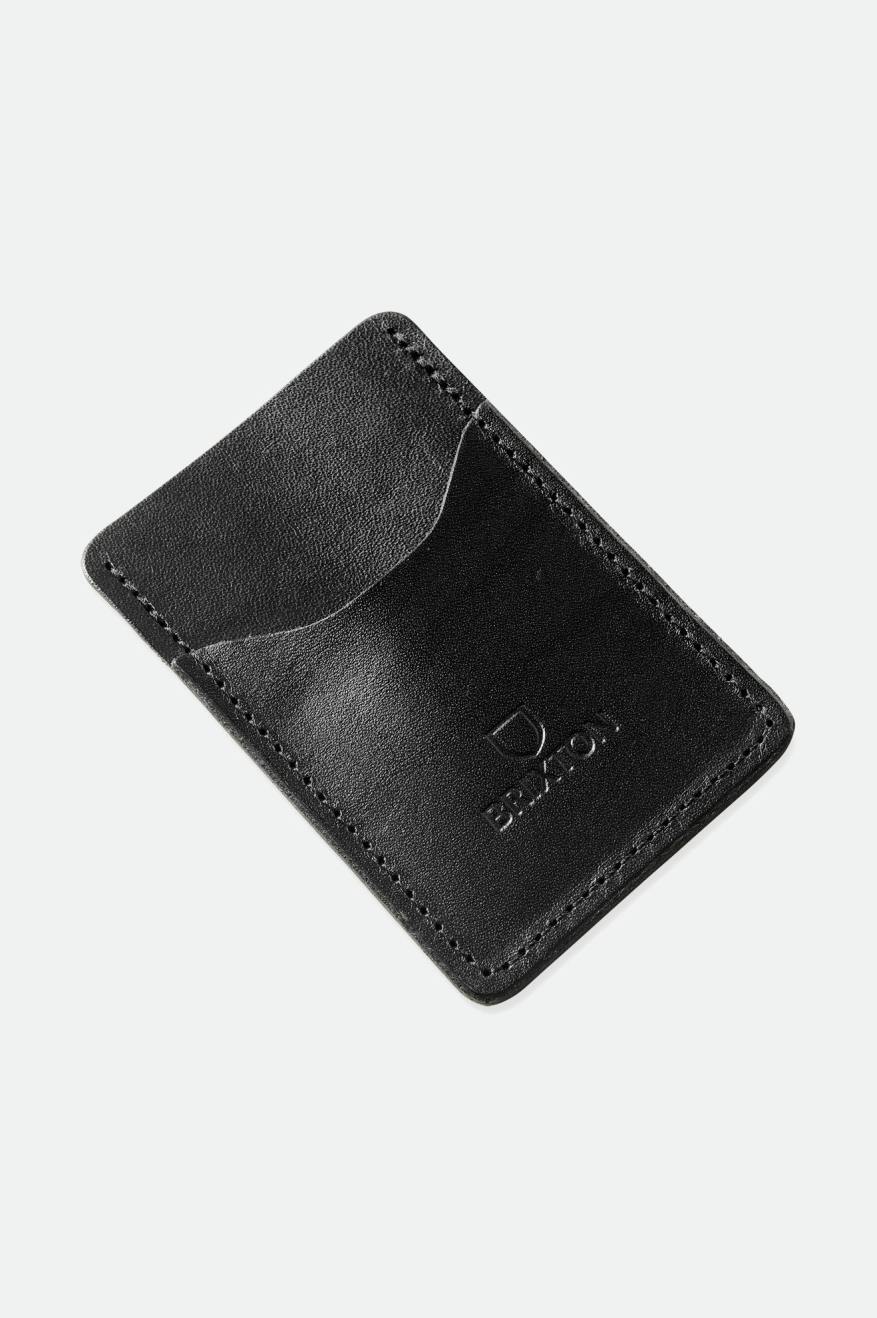 Brixton Artifact Kozene Card Holder Wallet Doplnky Čierne | 785410OTB