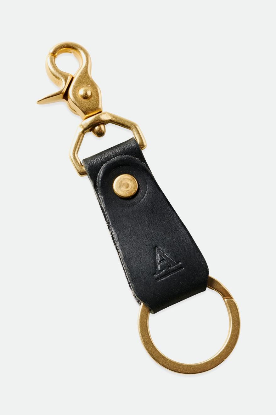 Brixton Artifact Kozene Key Clip Doplnky Čierne | 518749EOP