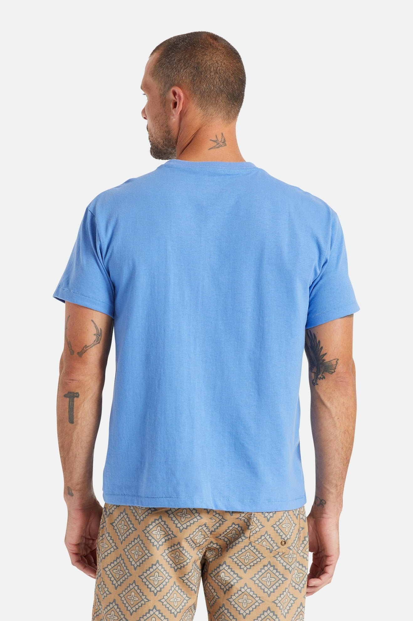 Brixton Basic S/S Pocket Topy Panske Modre | 193260HCE