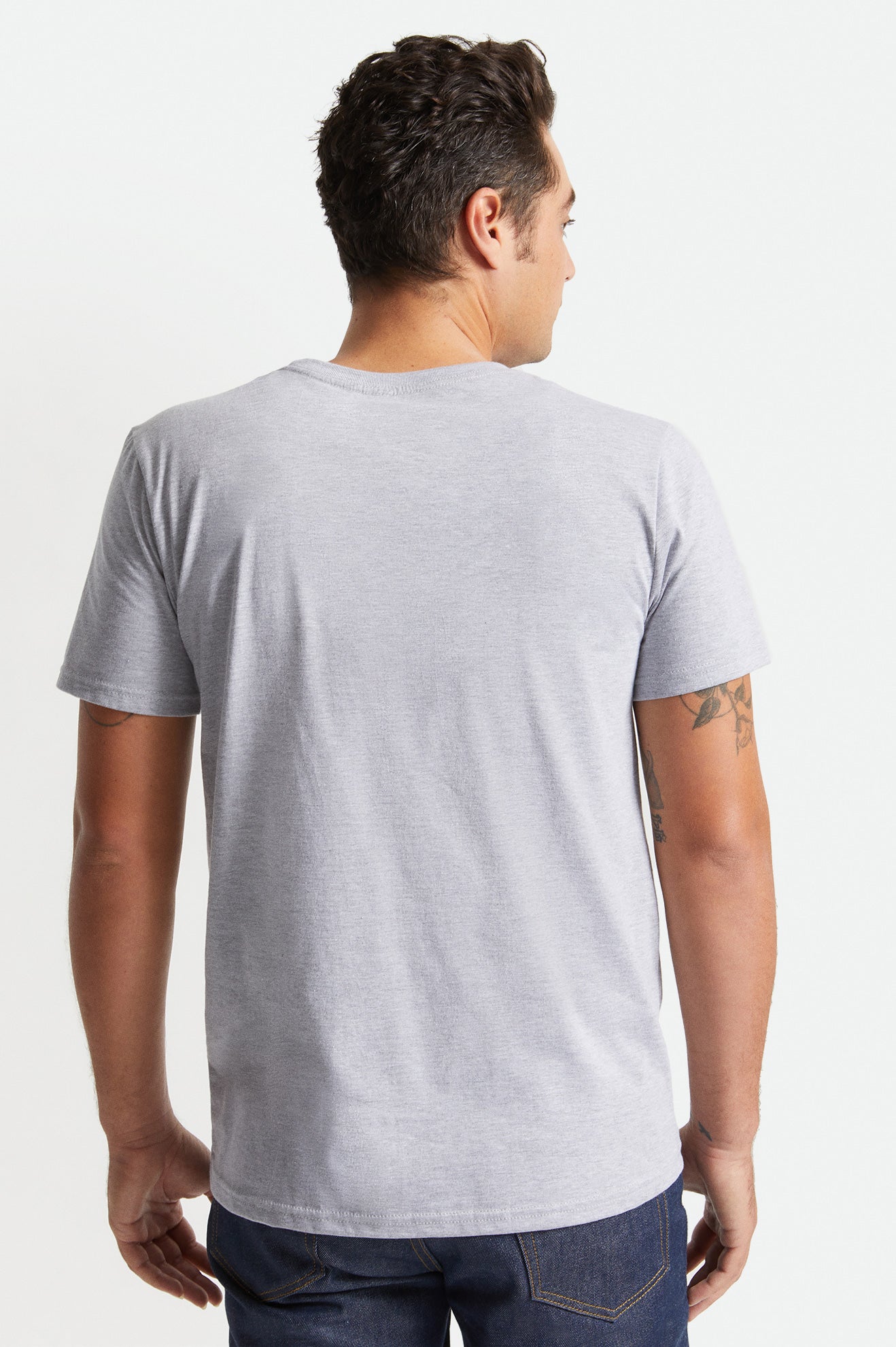 Brixton Basic S/S Pocket Topy Panske Siva | 536291DHK