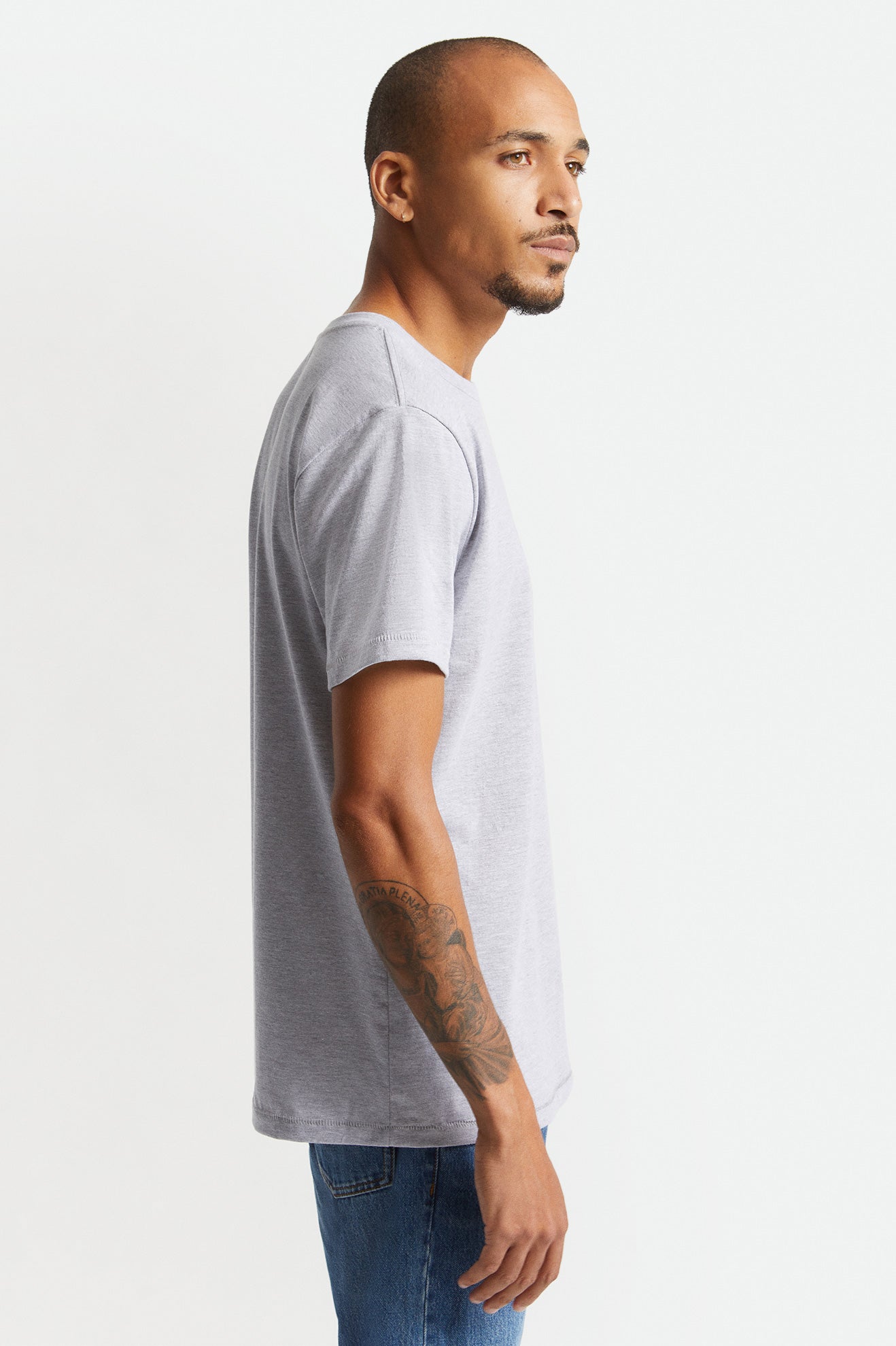 Brixton Basic S/S Tailored Topy Panske Siva | 517028SEH