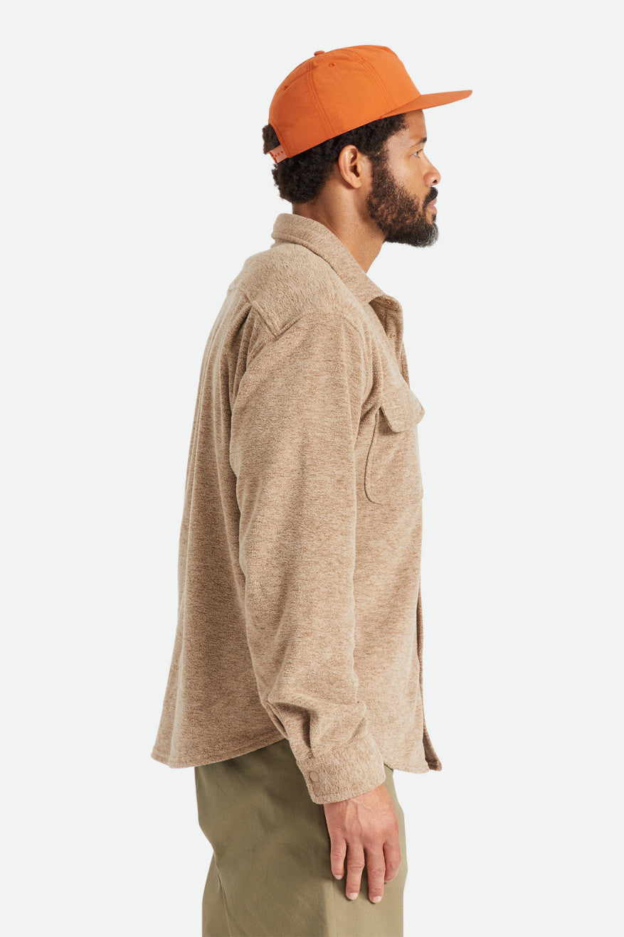 Brixton Bowery L/S Arctic Stretch Fleece Tkané Topy Panske Béžové | 301862QWI