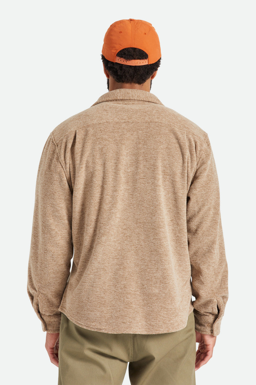 Brixton Bowery L/S Arctic Stretch Fleece Tkané Topy Panske Béžové | 301862QWI