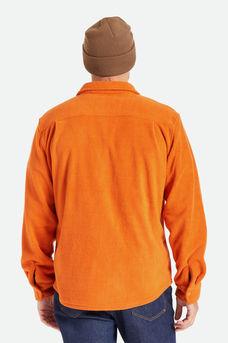 Brixton Bowery L/S Arctic Stretch Fleece Flanelové Topy Panske Oranžové | 423680MCI