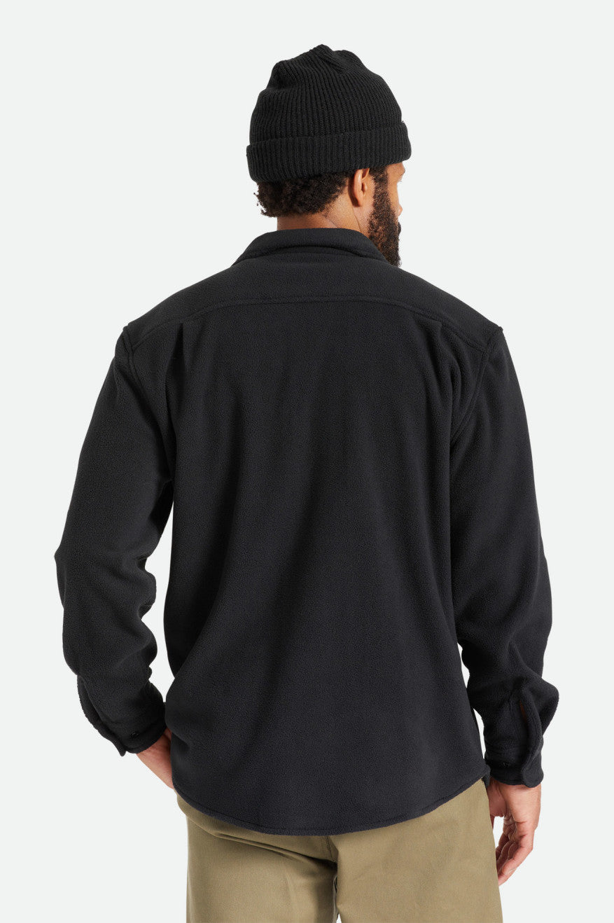 Brixton Bowery L/S Arctic Stretch Fleece Flanelové Topy Panske Čierne | 638750RQL