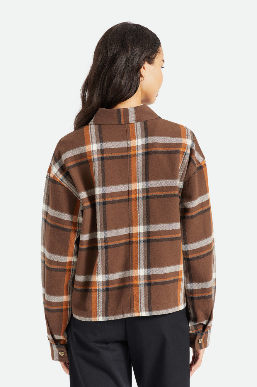 Brixton Bowery L/S Topy Damske Hnede | 627590DWL