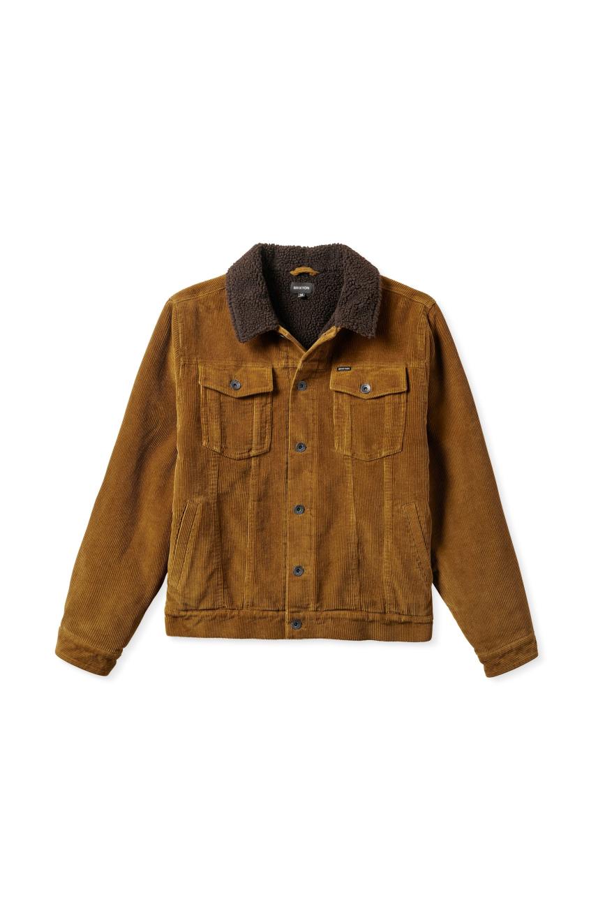 Brixton Cable Sherpa Podsite Trucker Bundy Panske Hnede | 751432IEV