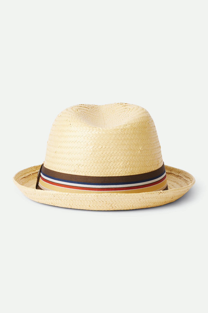 Brixton Castor Straw Fedora Fedoras Damske Hnede | 759264YHP