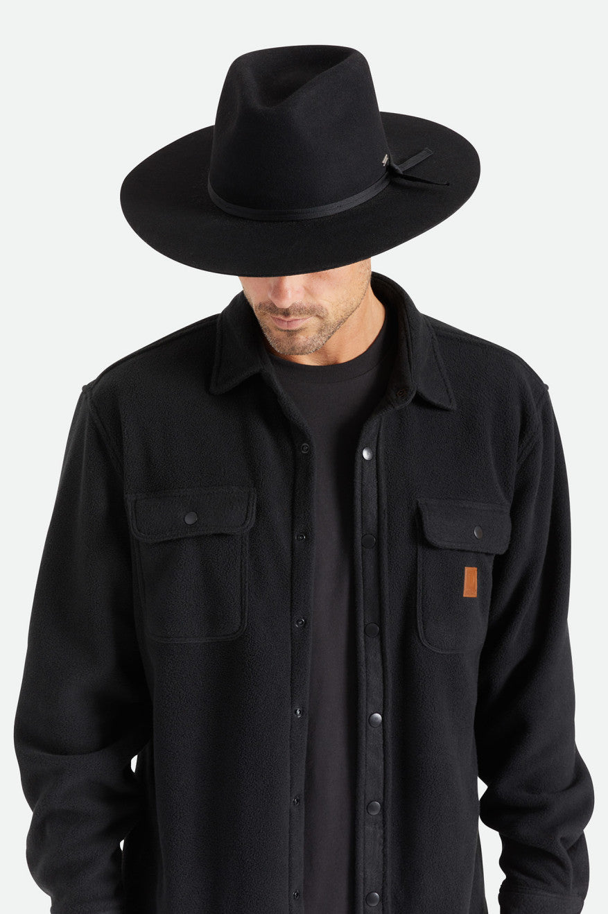 Brixton Cohen Cowboy Hat Klobuky Damske Čierne | 751089GQZ