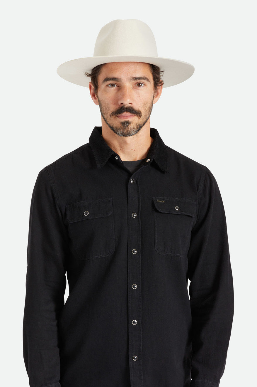 Brixton Cohen Cowboy Klobuky Damske Biele | 974208YRP