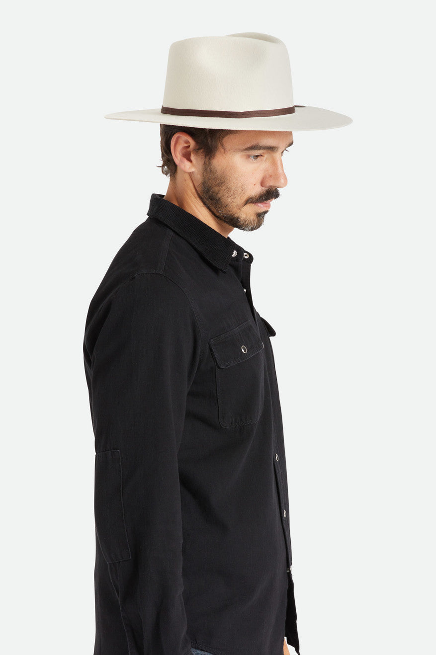 Brixton Cohen Cowboy Klobuky Damske Biele | 974208YRP