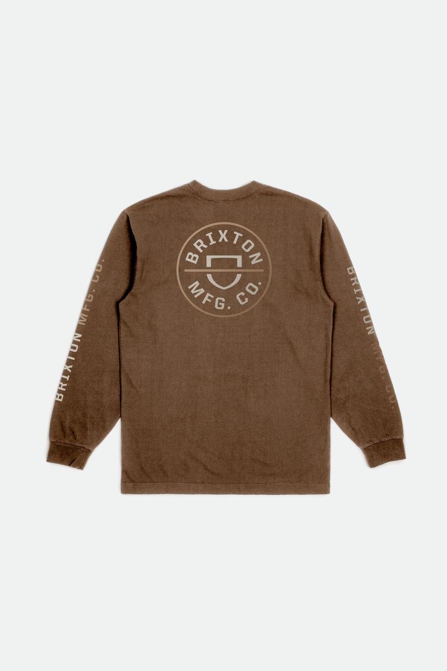 Brixton Crest L/S Standard Topy Panske Béžové | 950417ZER