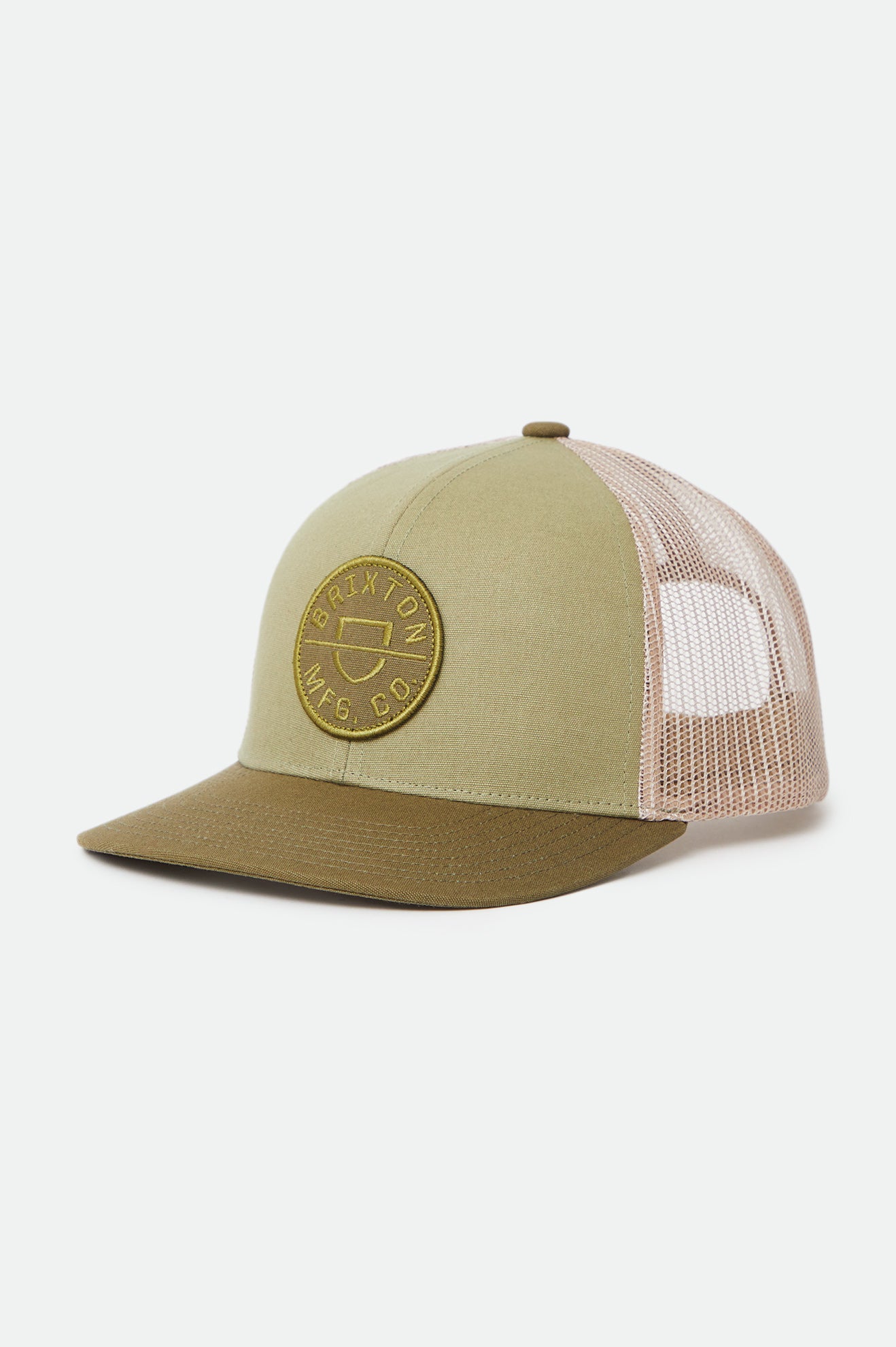 Brixton Crest NetPlus MP Mesh Cap Caps Panske Olivovo Zelená | 576830OLS