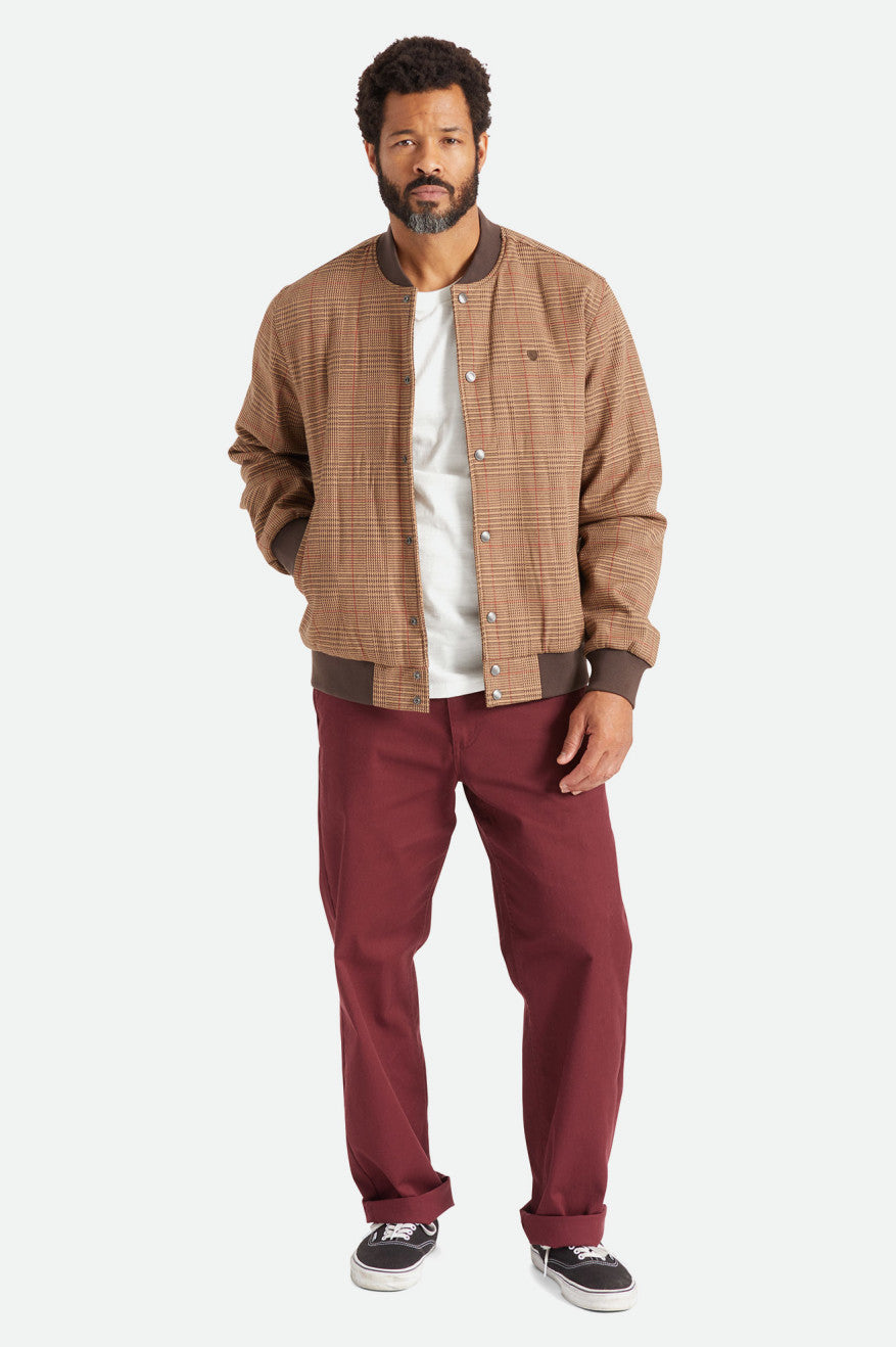 Brixton Dillinger Bomber Bundy Panske Hnede | 289654BFL