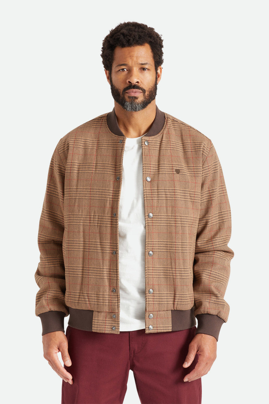 Brixton Dillinger Bomber Bundy Panske Hnede | 289654BFL