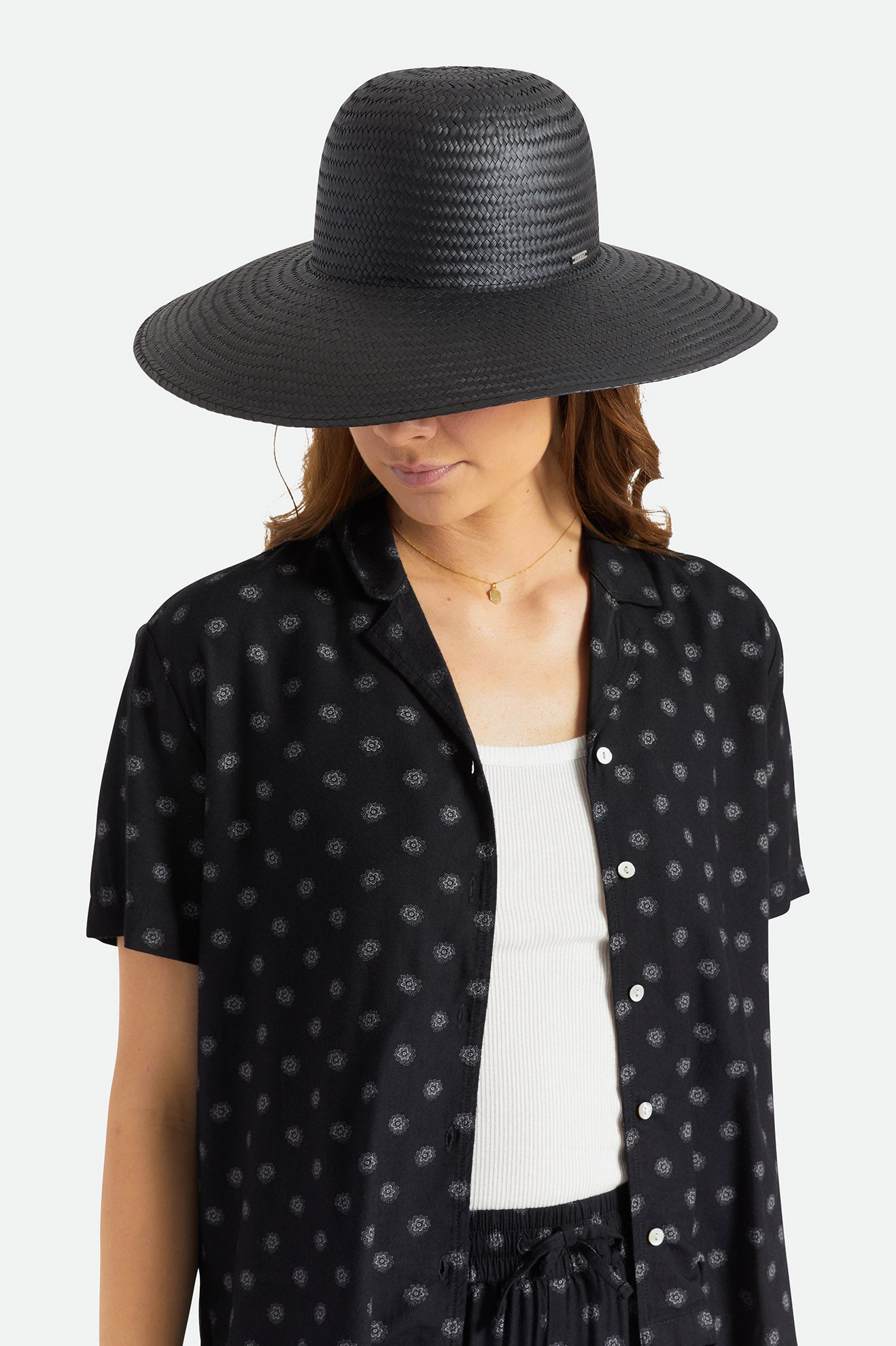 Brixton Janae Sun Hat Klobuky Damske Čierne | 396107QIE