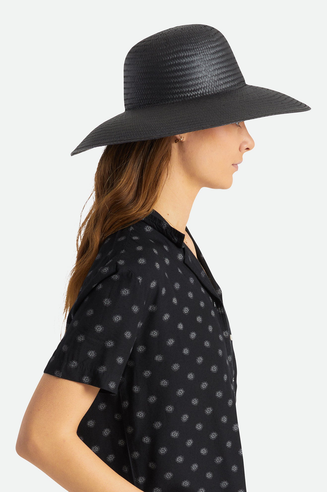 Brixton Janae Sun Hat Klobuky Damske Čierne | 396107QIE