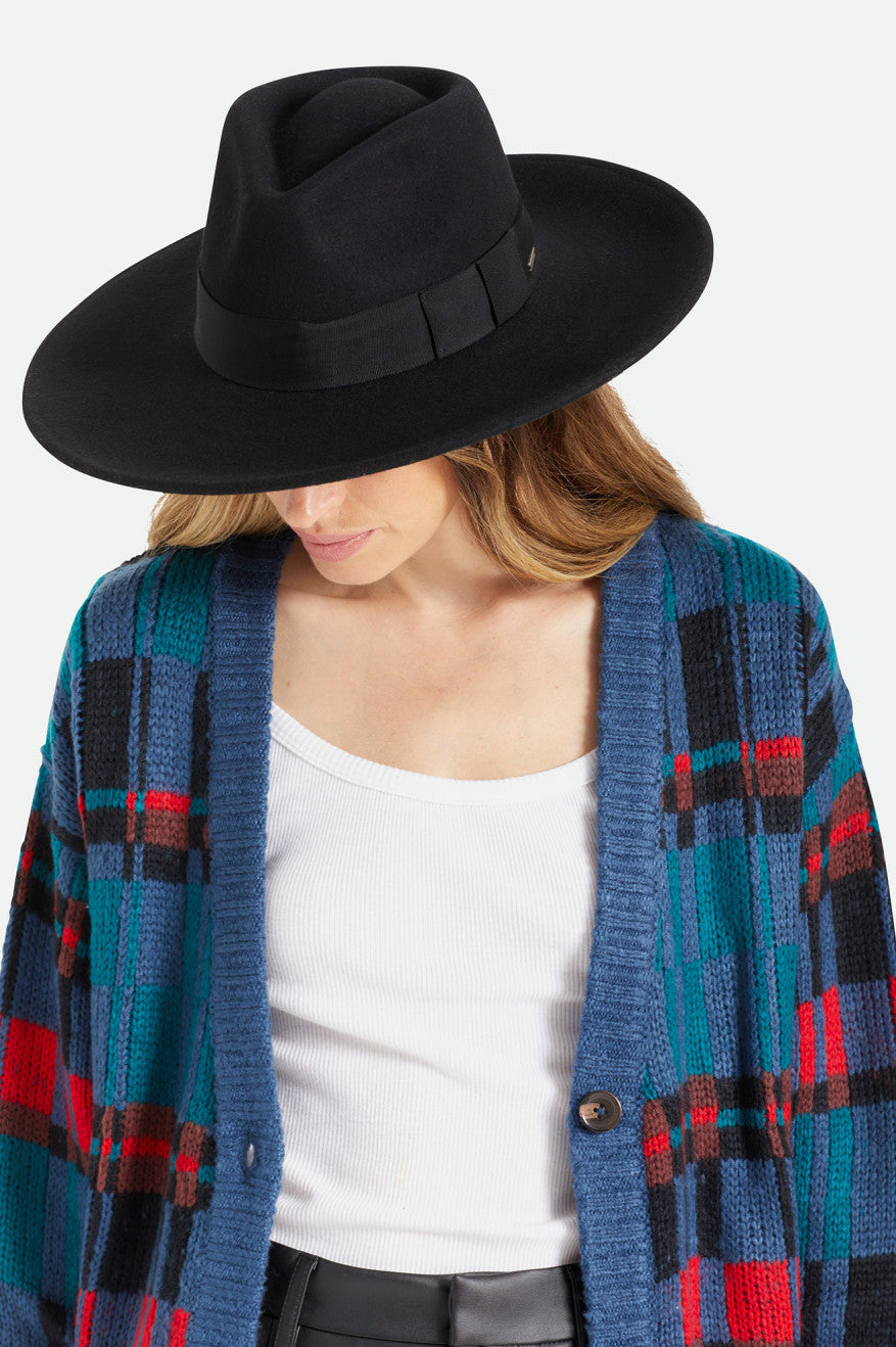 Brixton Joanna Felt Hat Klobuky Damske Čierne | 123546VSQ