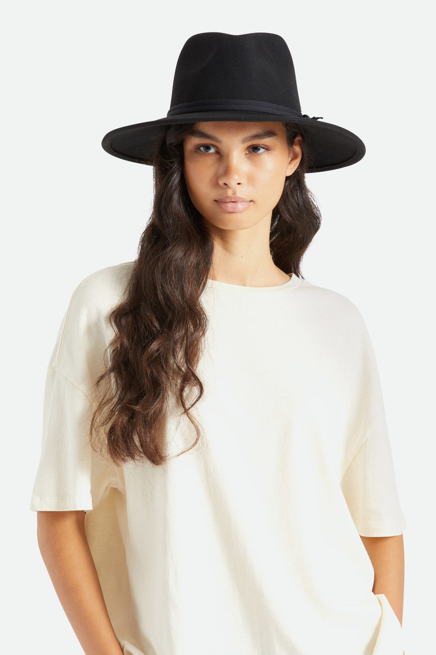 Brixton Joanna Felt Packable Hat Klobuky Damske Čierne | 350176NWF