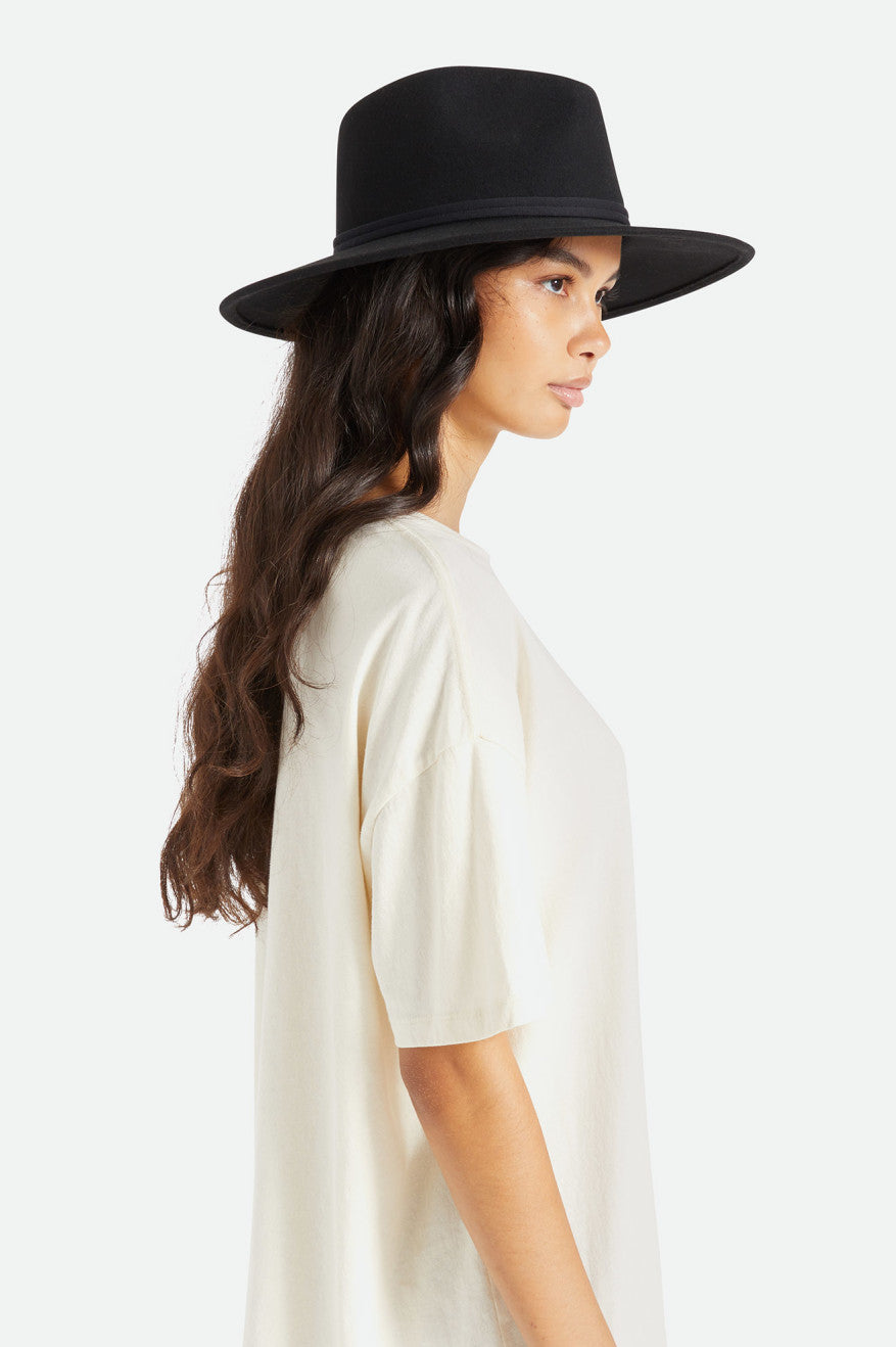 Brixton Joanna Felt Packable Hat Klobuky Damske Čierne | 350176NWF