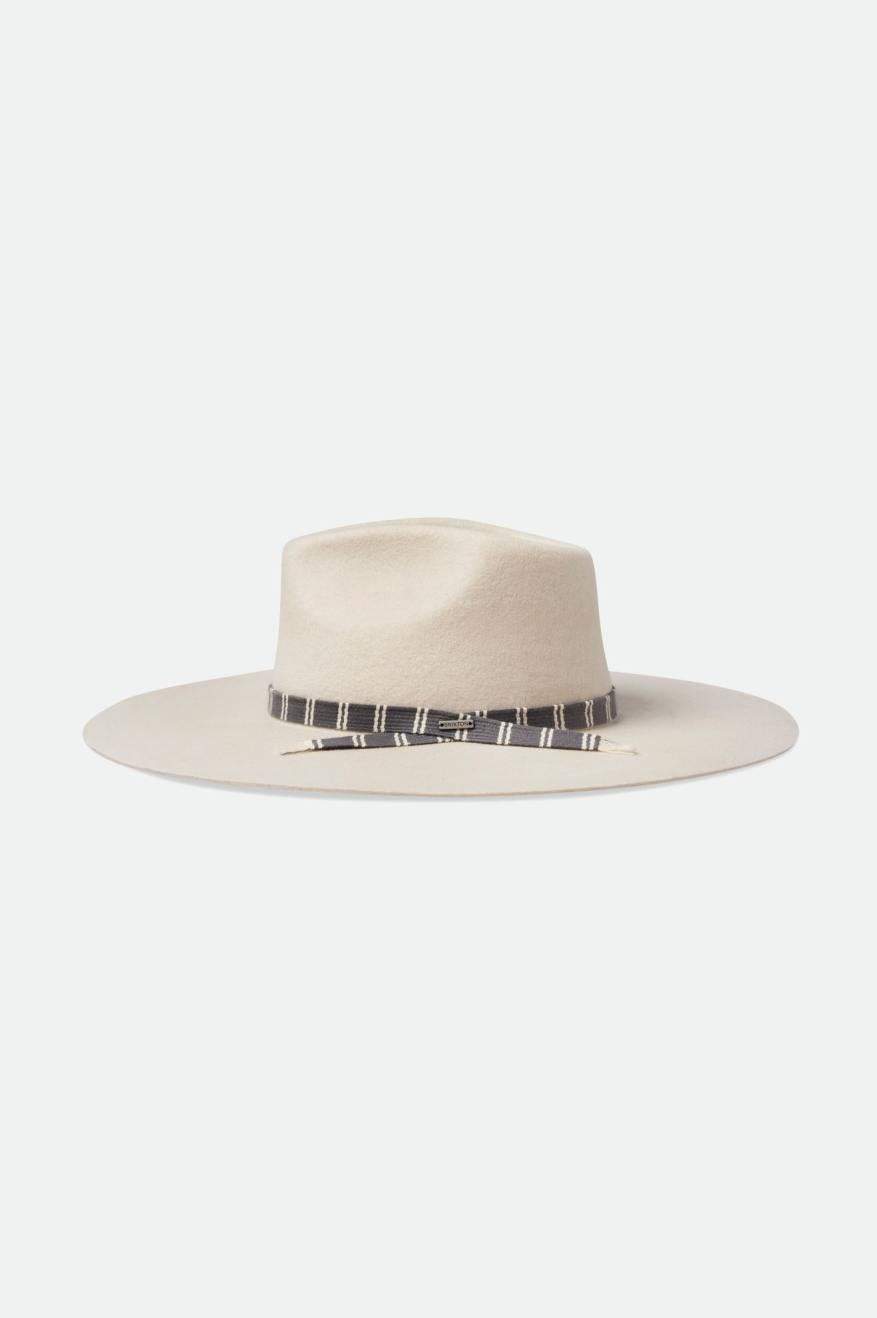 Brixton Leigh Felt Fedora Fedoras Damske Biele | 420368GVO