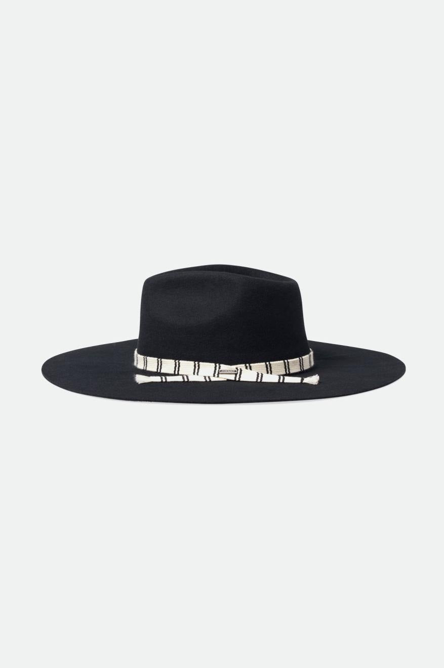 Brixton Leigh Felt Fedora Fedoras Damske Čierne | 621089TKA