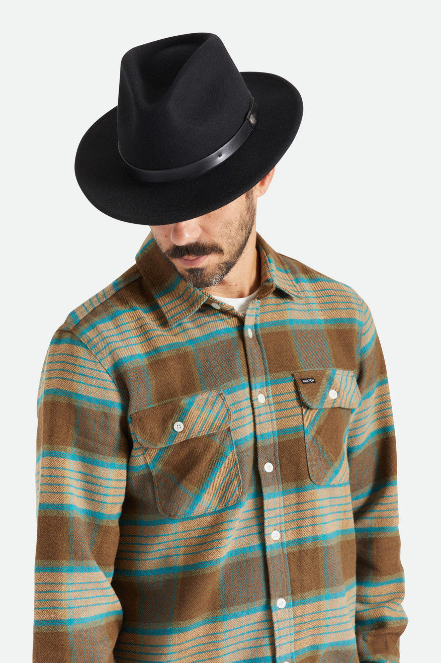 Brixton Messer Fedora Fedoras Damske Čierne | 896475JXK