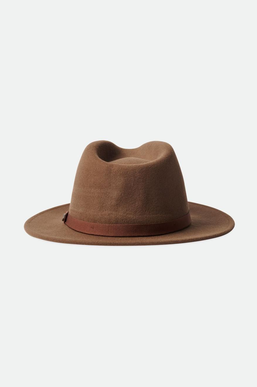 Brixton Messer Packable Fedora Fedoras Damske Hnede | 973082XIF