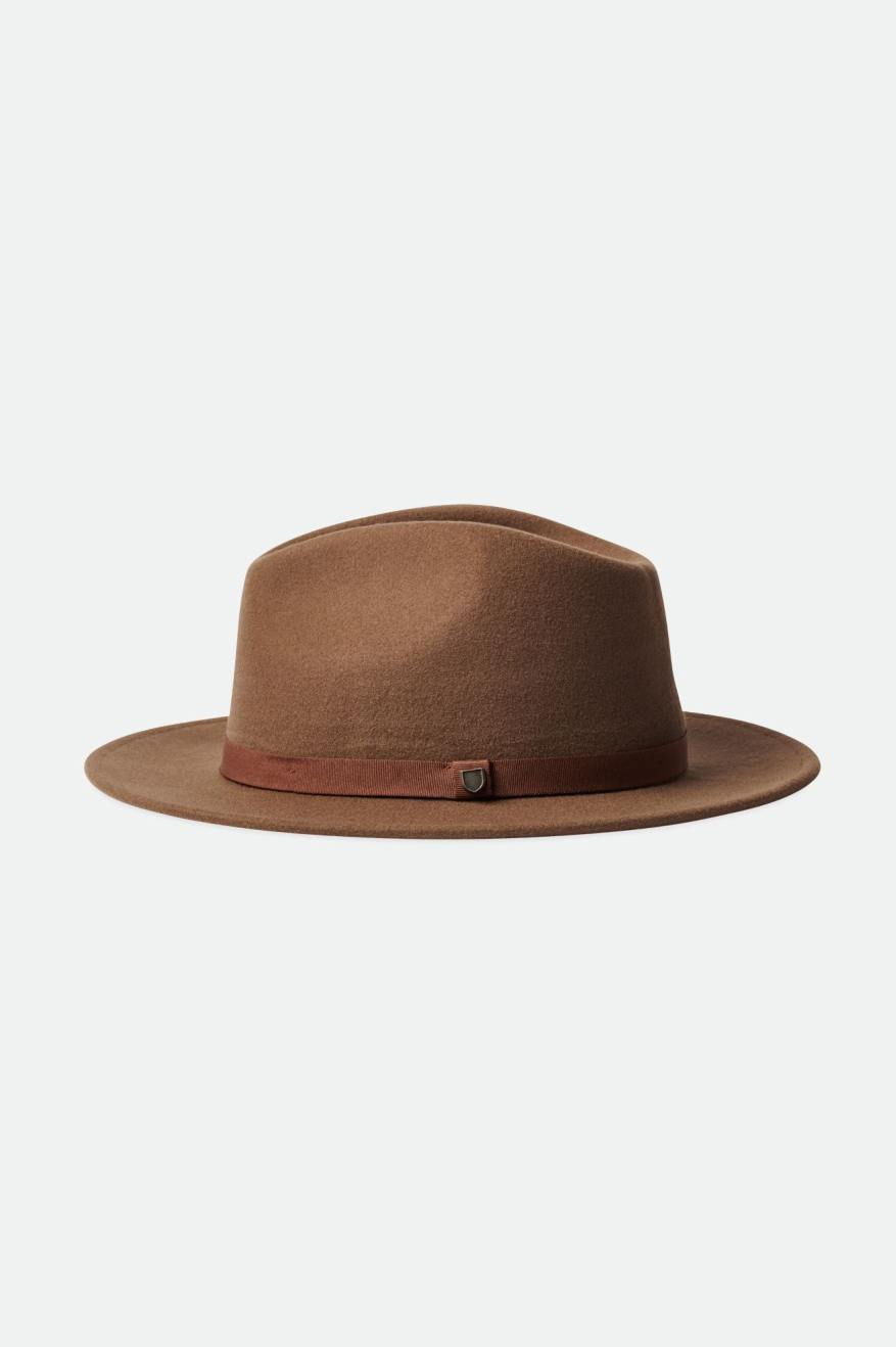 Brixton Messer Packable Fedora Fedoras Damske Hnede | 973082XIF