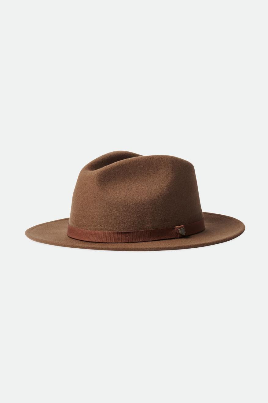 Brixton Messer Packable Fedoras Panske Hnede | 384927MKE