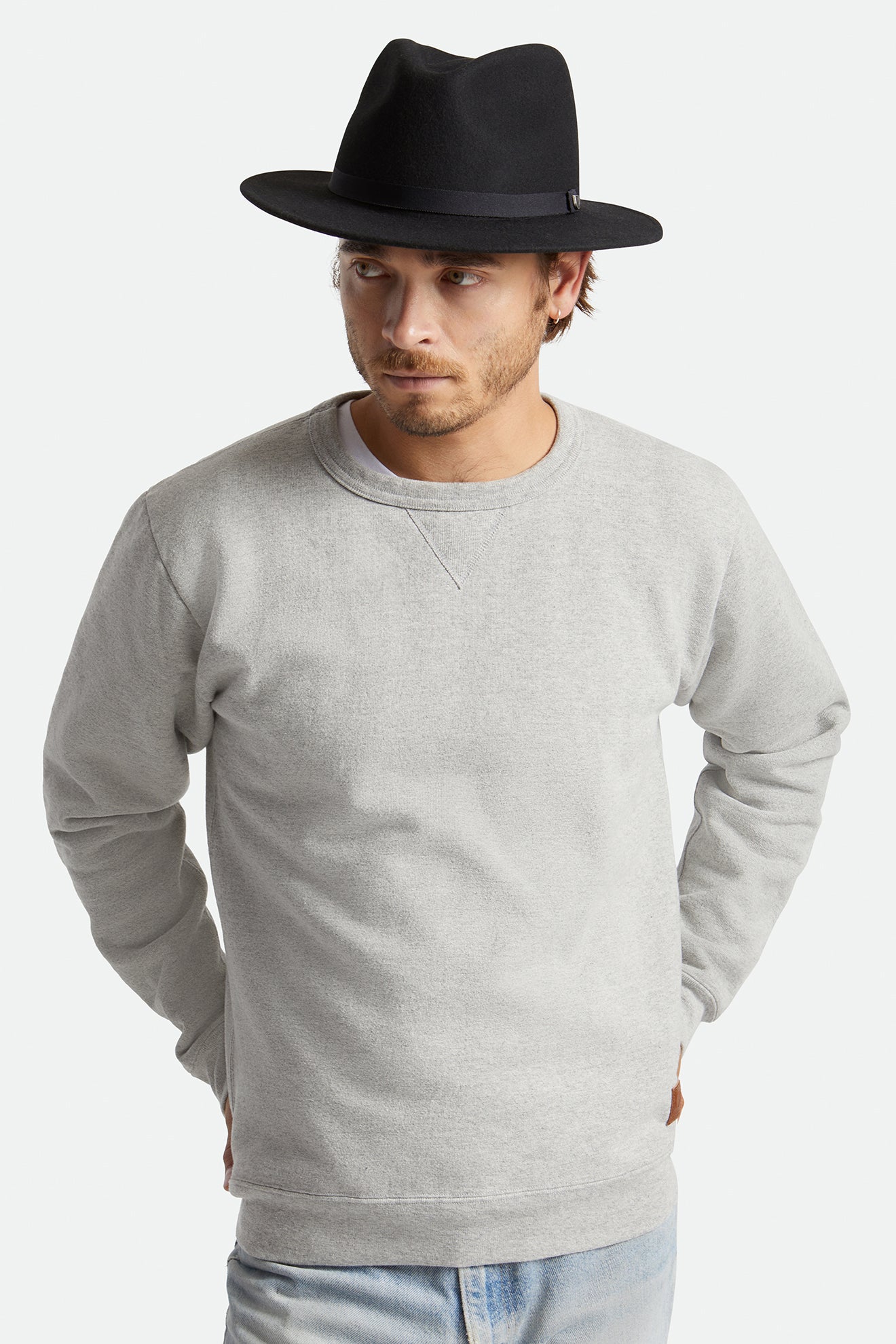 Brixton Messer Packable Fedoras Panske Čierne | 164530FNZ