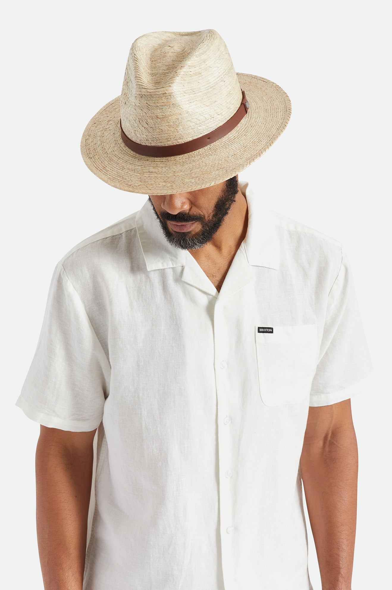 Brixton Messer Straw Fedora Fedoras Damske Béžové | 438127LYG