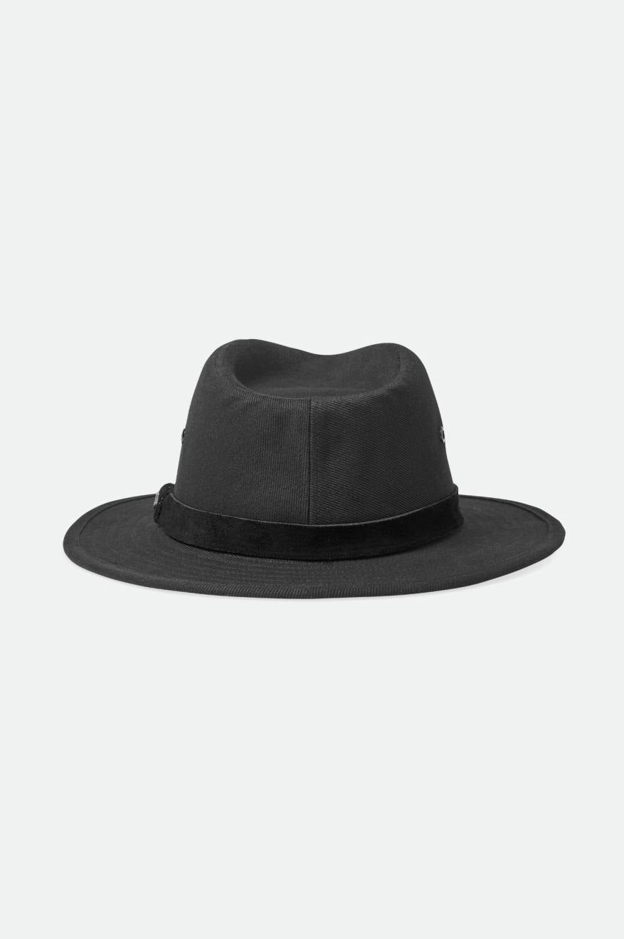 Brixton Messer Utility Adventure Fedora Fedoras Damske Čierne | 034156ABC