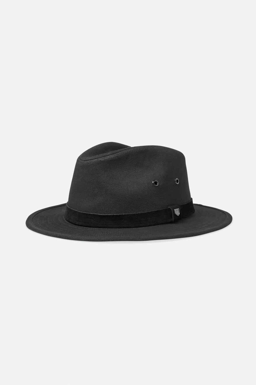 Brixton Messer Utility Adventure Fedora Fedoras Damske Čierne | 034156ABC