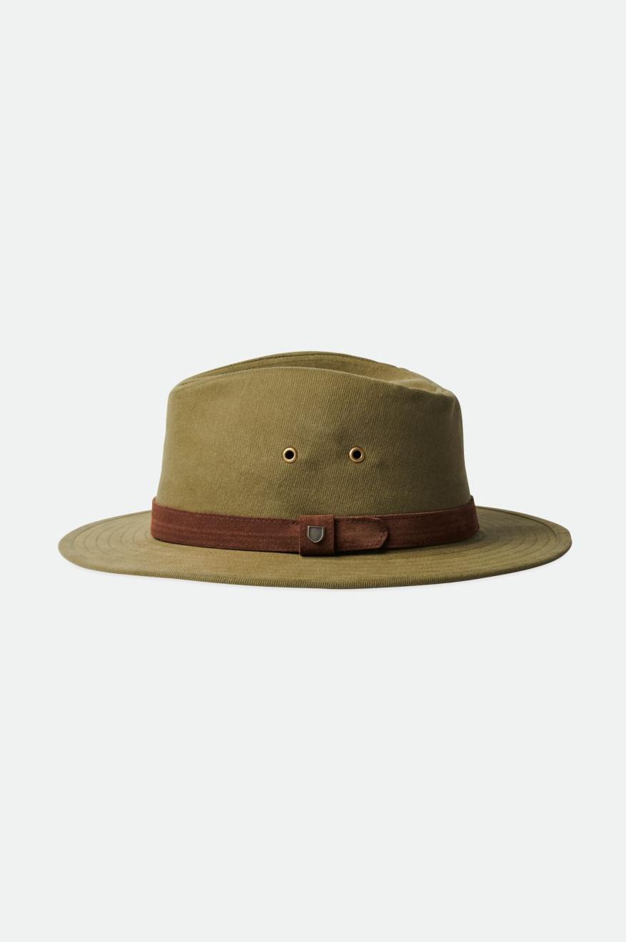 Brixton Messer Utility Adventure Fedora Fedoras Damske Olivovo Zelená | 943605ACH