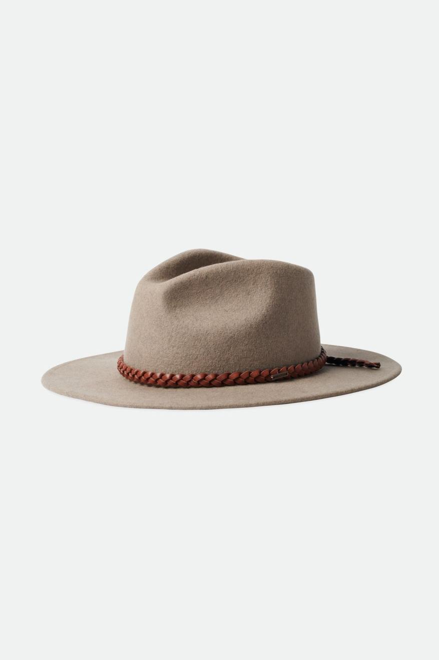 Brixton Messer Western Fedora Fedoras Damske Béžové | 067532GLD