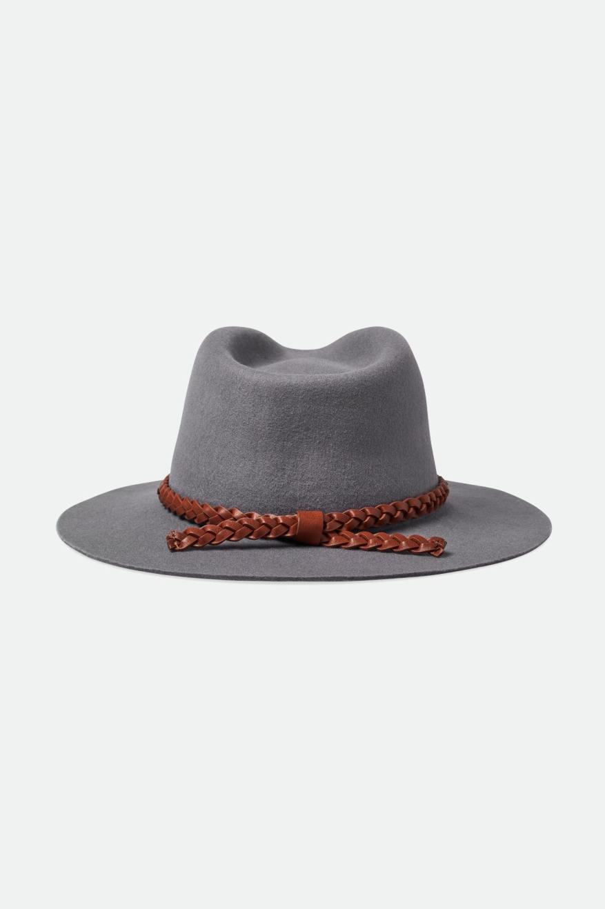 Brixton Messer Western Fedora Fedoras Damske Siva | 413985EOP