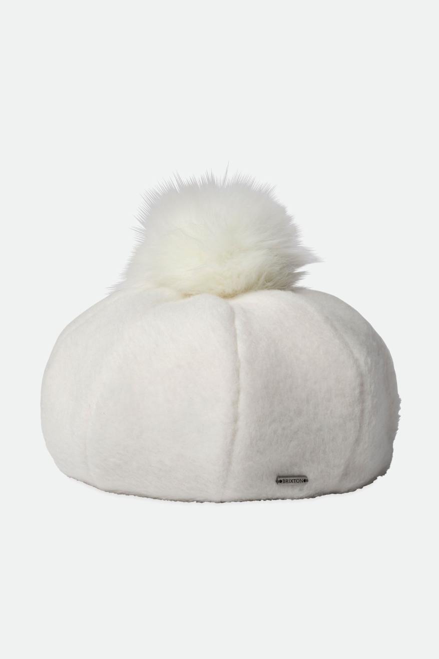 Brixton Natalie Oversized Pom Beret Klobuky Damske Biele | 503471LAU