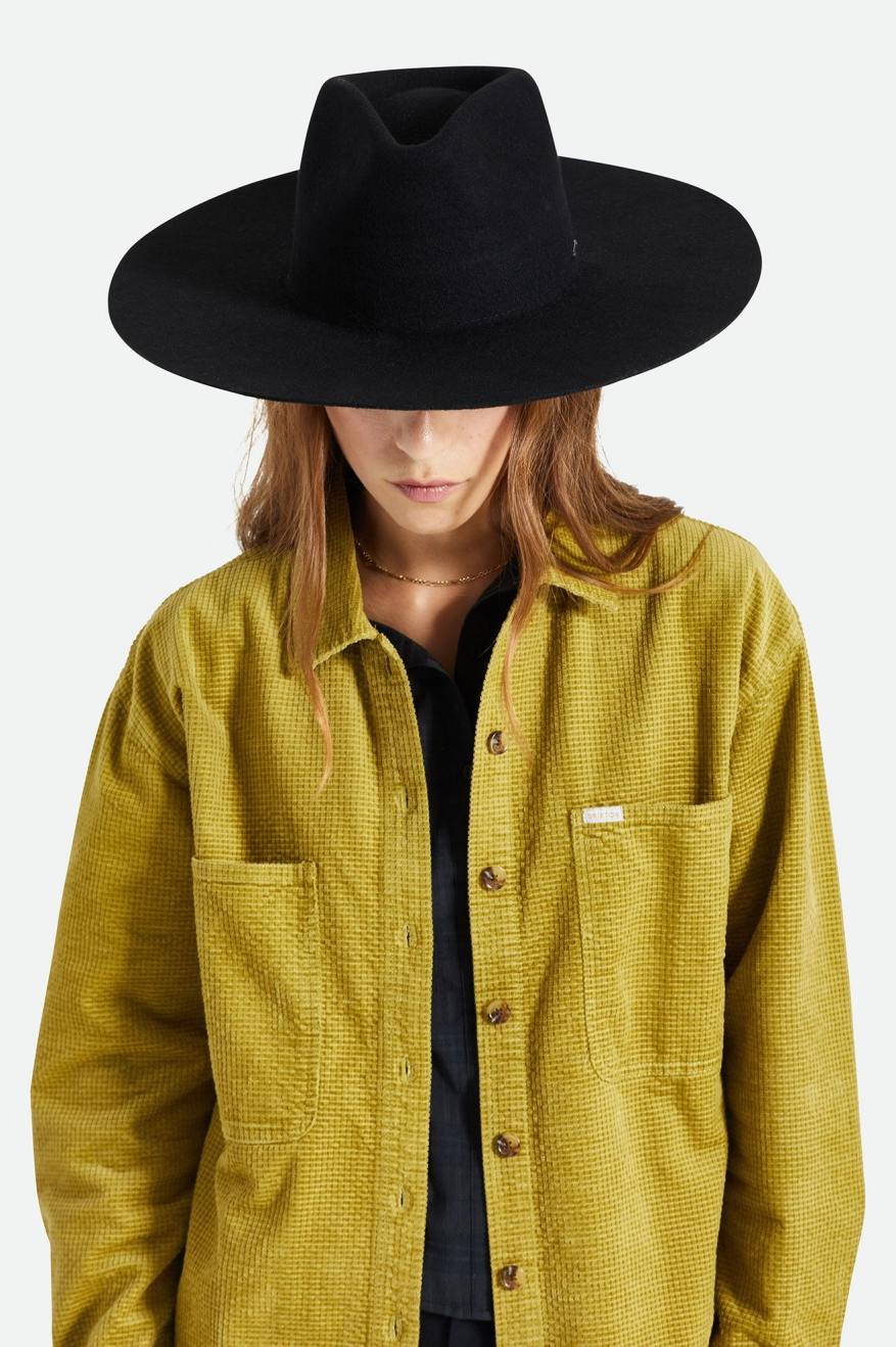 Brixton Primrose Felt Fedora Fedoras Damske Čierne | 358097KJV