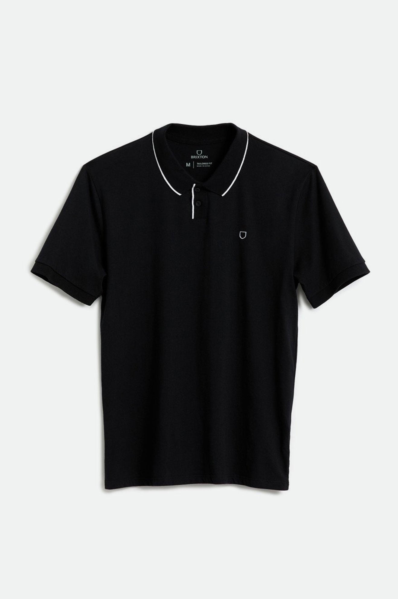 Brixton Proper S/S Polo Pleteniny Panske Čierne | 109327QVE