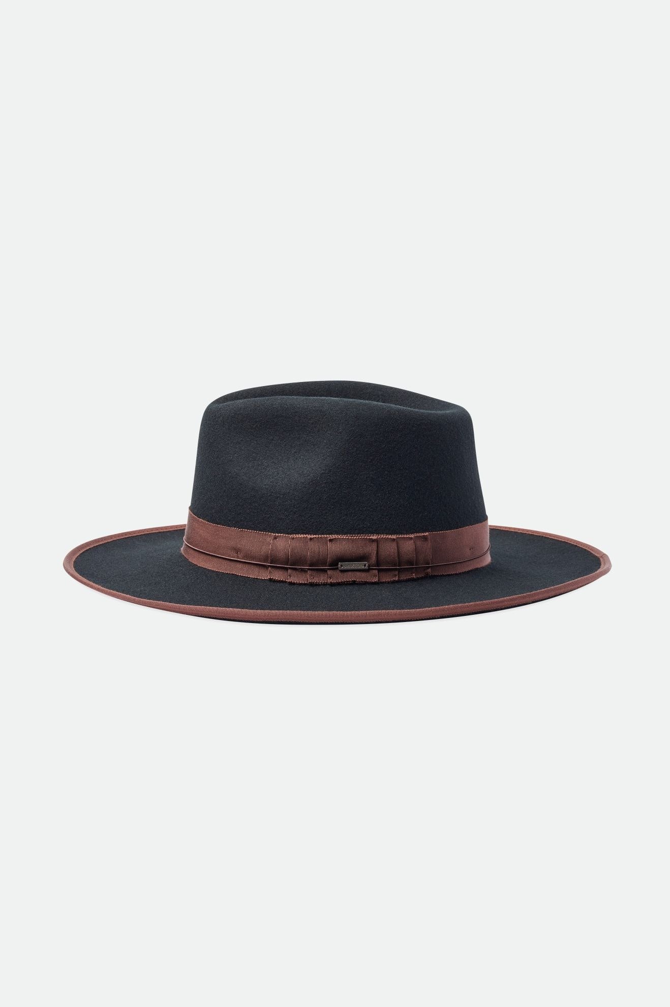 Brixton Reno Fedora Fedoras Damske Čierne Hnede | 351068IZA