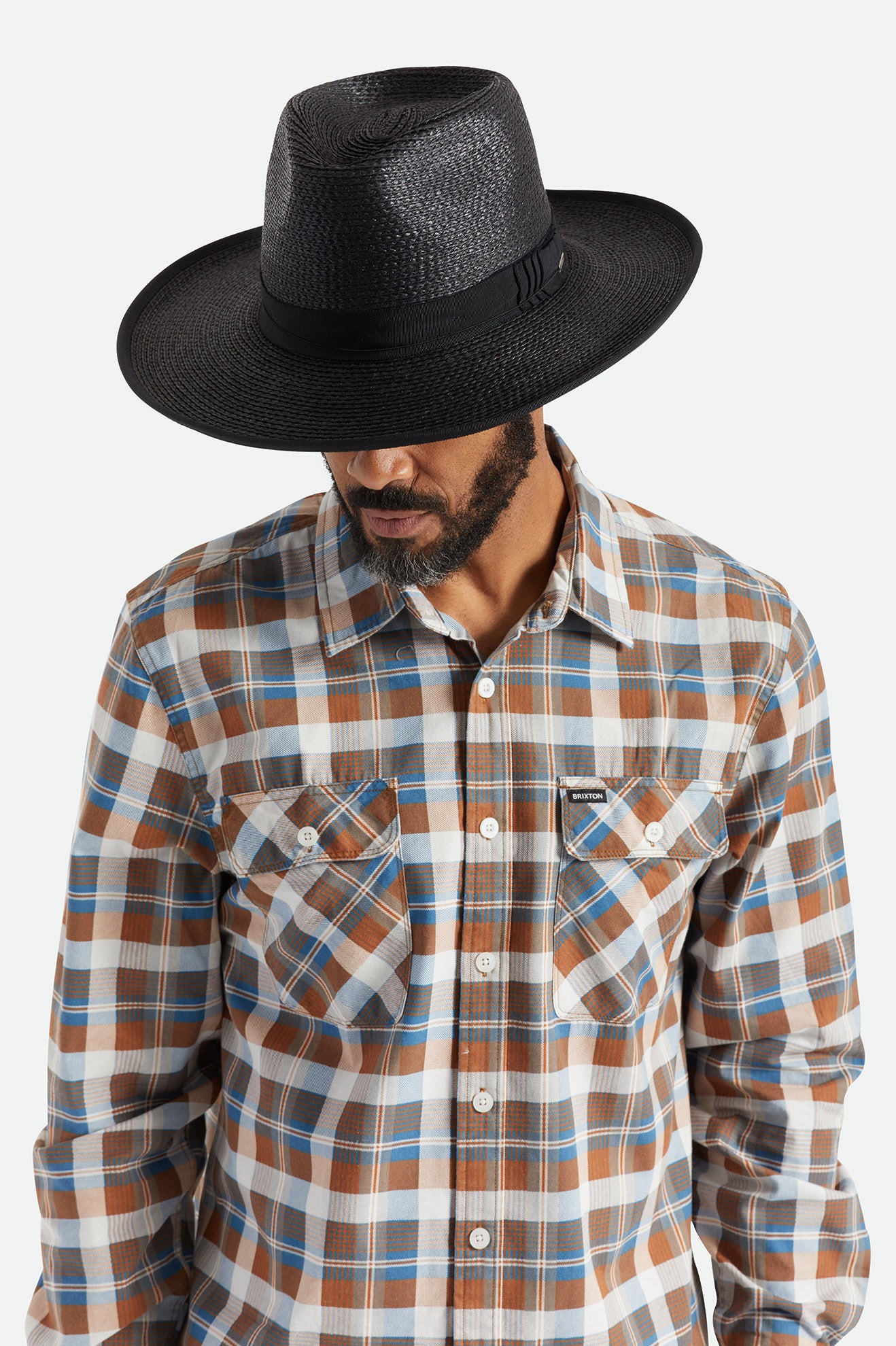 Brixton Reno Straw Hat Klobuky Damske Čierne | 159876RQN