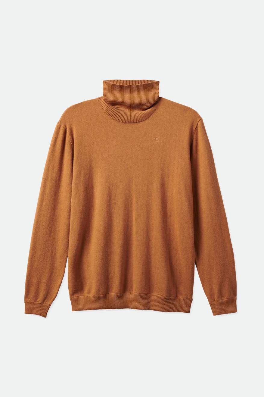 Brixton Reserve Cashmere L/S Turtleneck Pleteniny Panske Hnede | 795420LIQ